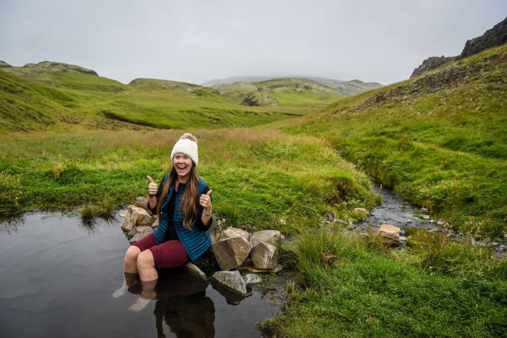 Hrunalaug hot springs Iceland 