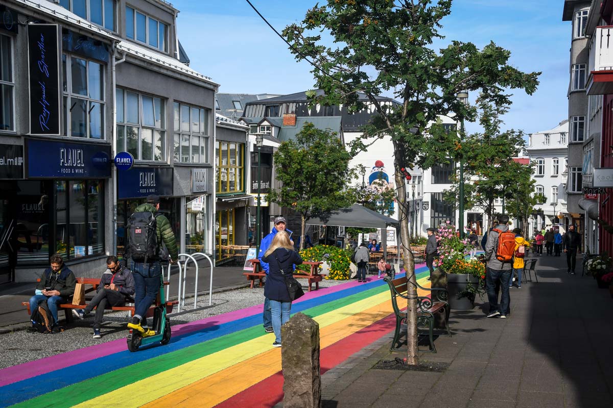 Rainbow Street Reykjavik Iceland