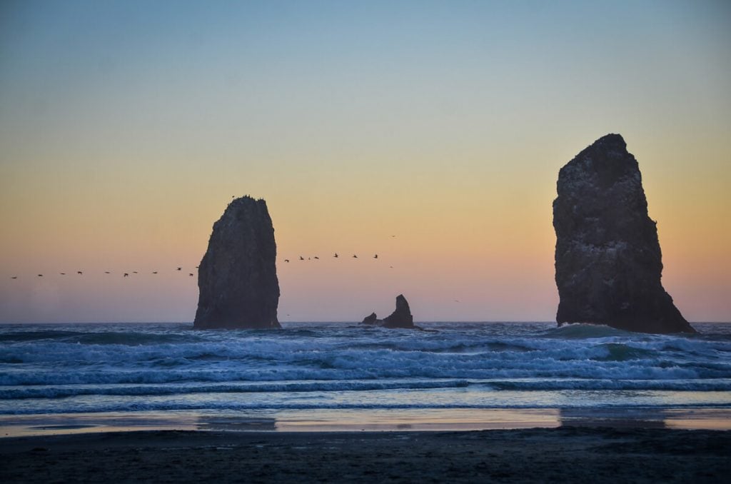 Cannon Beach Oregon sunset