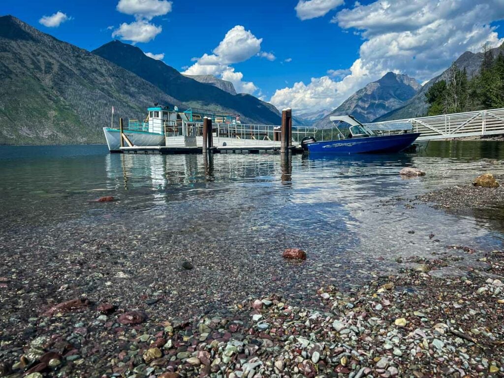 Rainbow rocks Glacier National Park