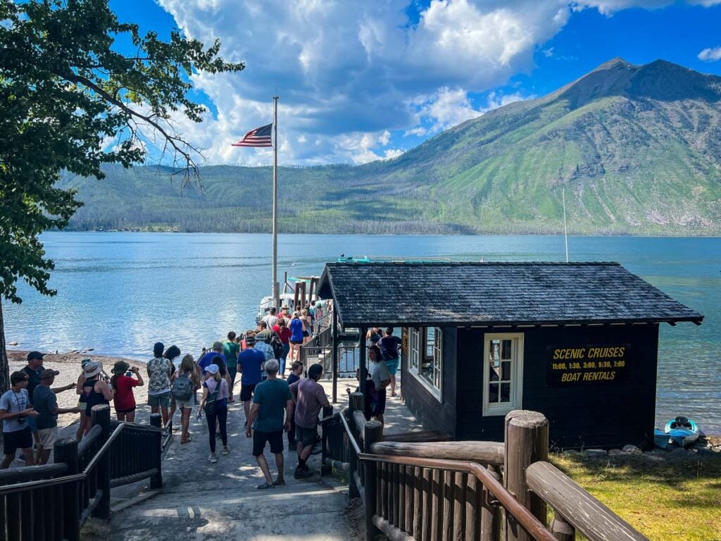 Boat ride Glacier National Park