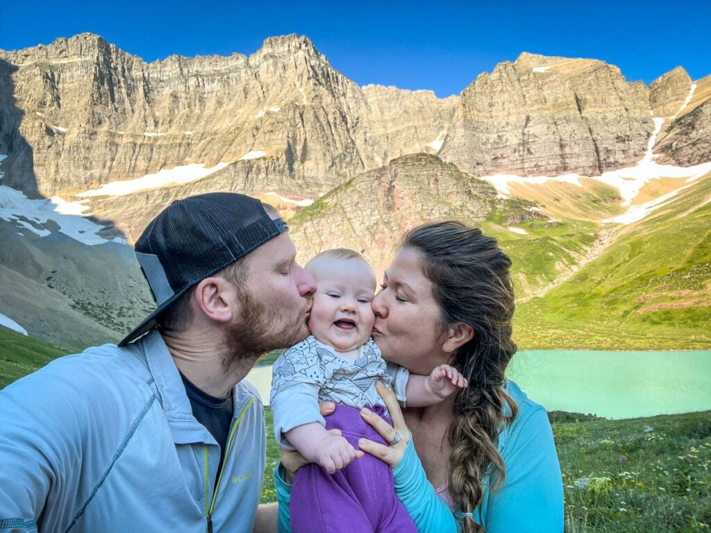 Cracker Lake family selfie