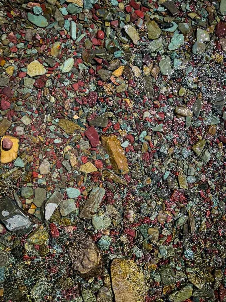 Rainbow rocks Glacier National Park