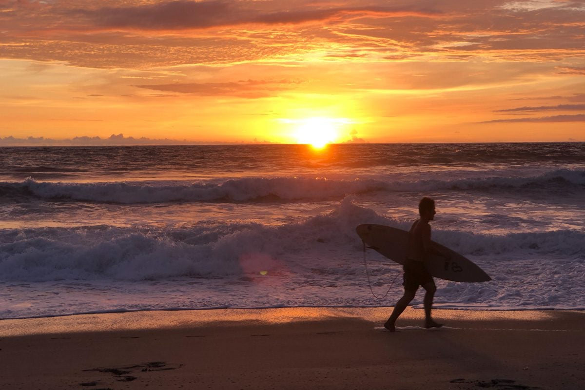 Puerto Escondido sunset in Oaxaca, Mexico