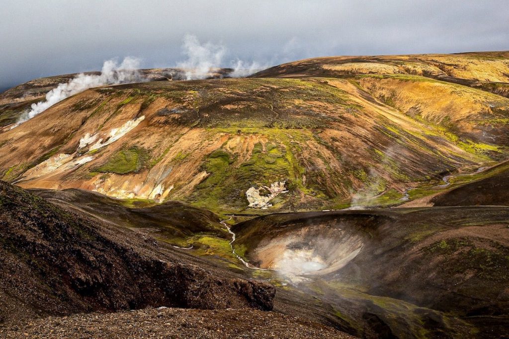 Laugavegur Trail Geothermal Network Iceland