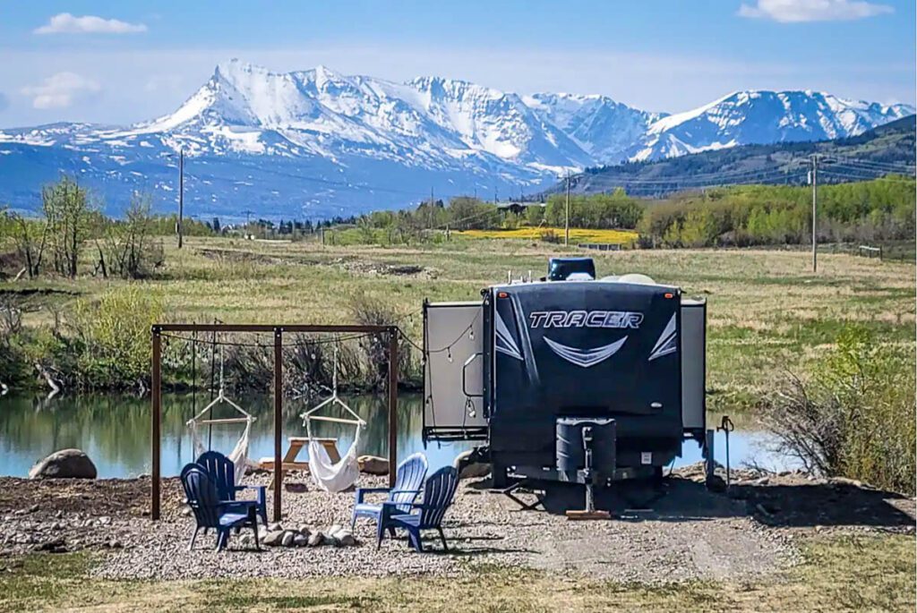 Airbnb glamping Glacier National Park