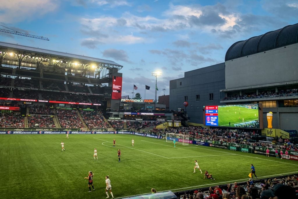 Thorns Soccer game Portland Oregon