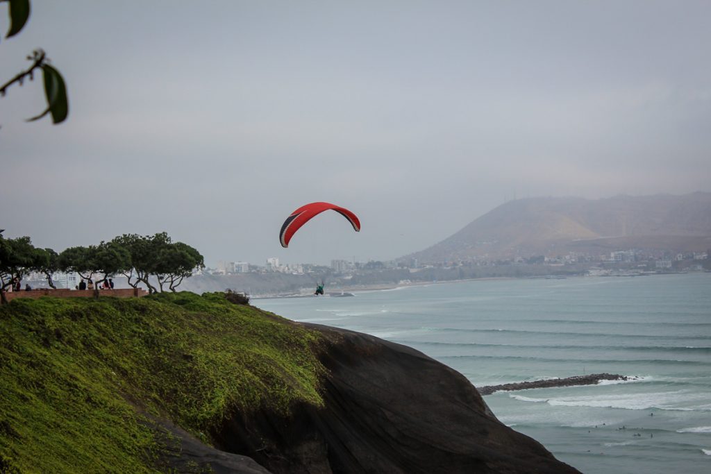 Paraglider in Lima Peru