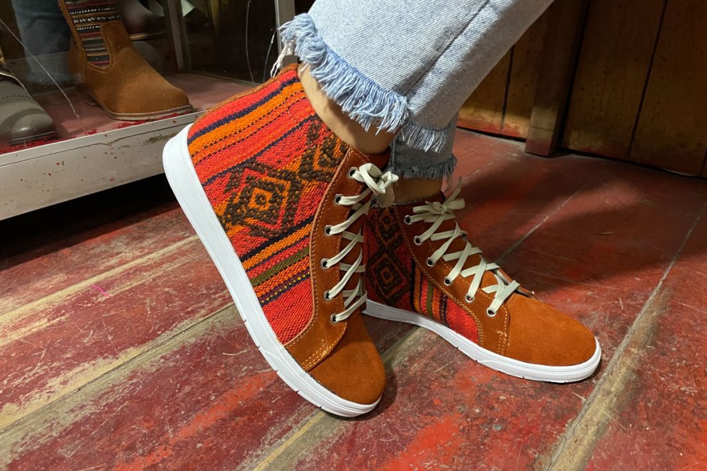 Customs shoes in Cusco Peru