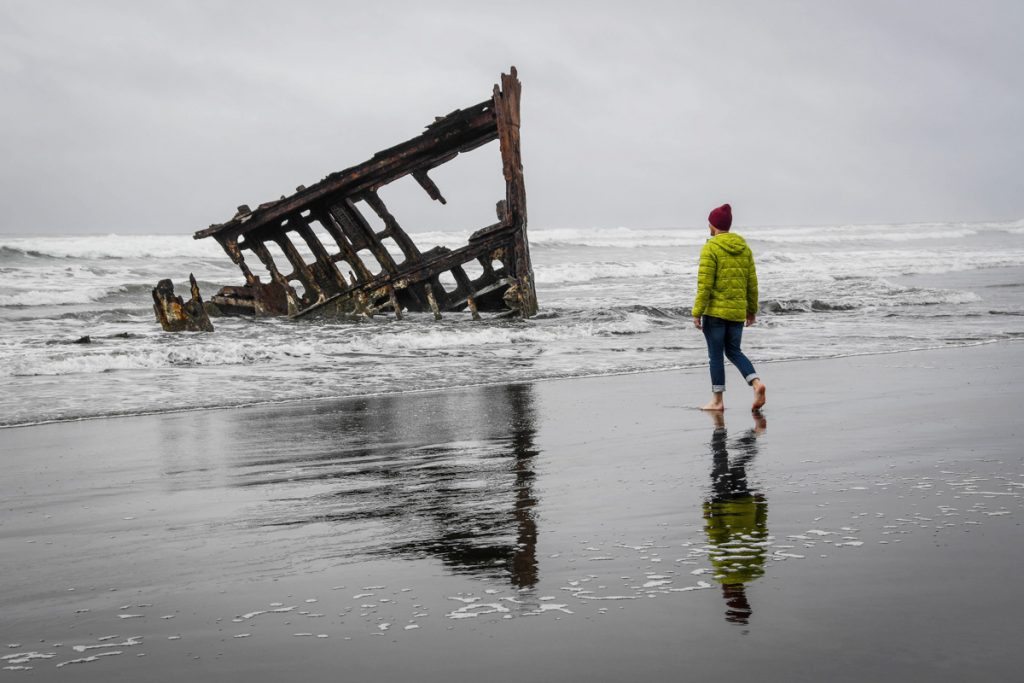 Shipwreck in Astoria Oregon