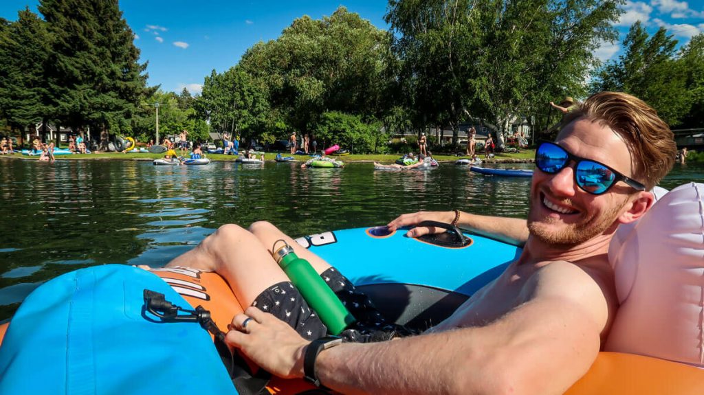 Tubing on Deschutes River Oregon 2