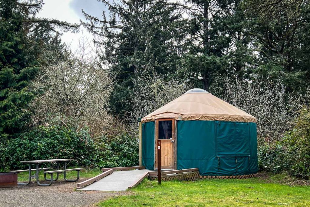 Yurt in Astoria Oregon