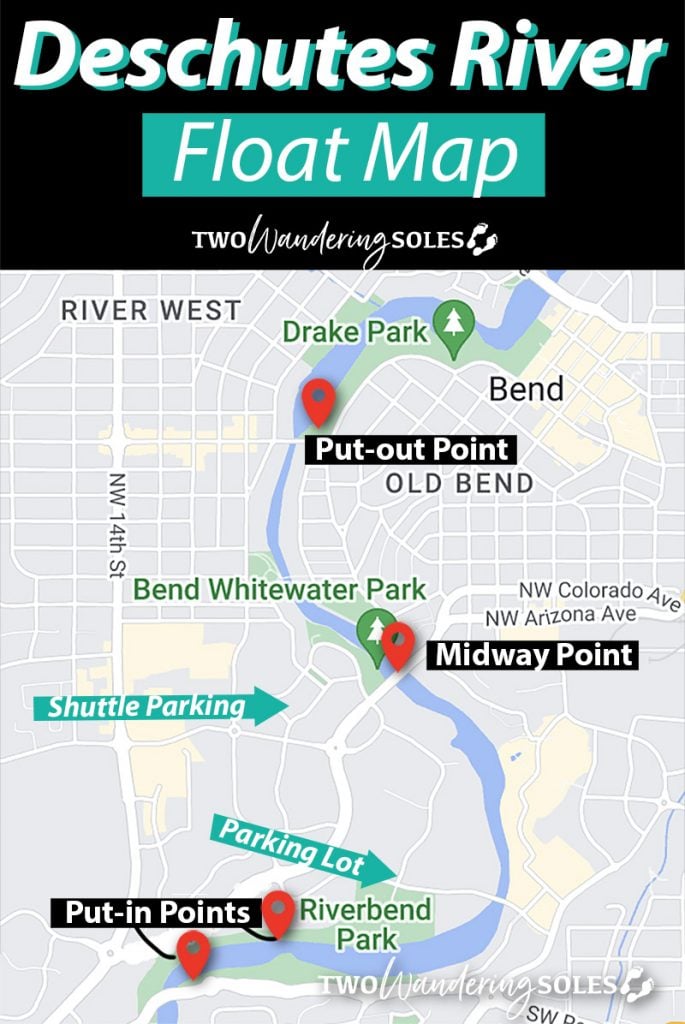 Deschutes River Float Map