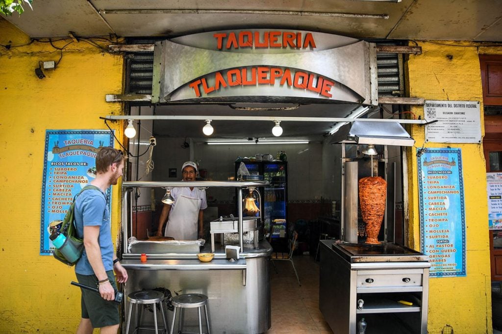 Street food tacos Mexico City