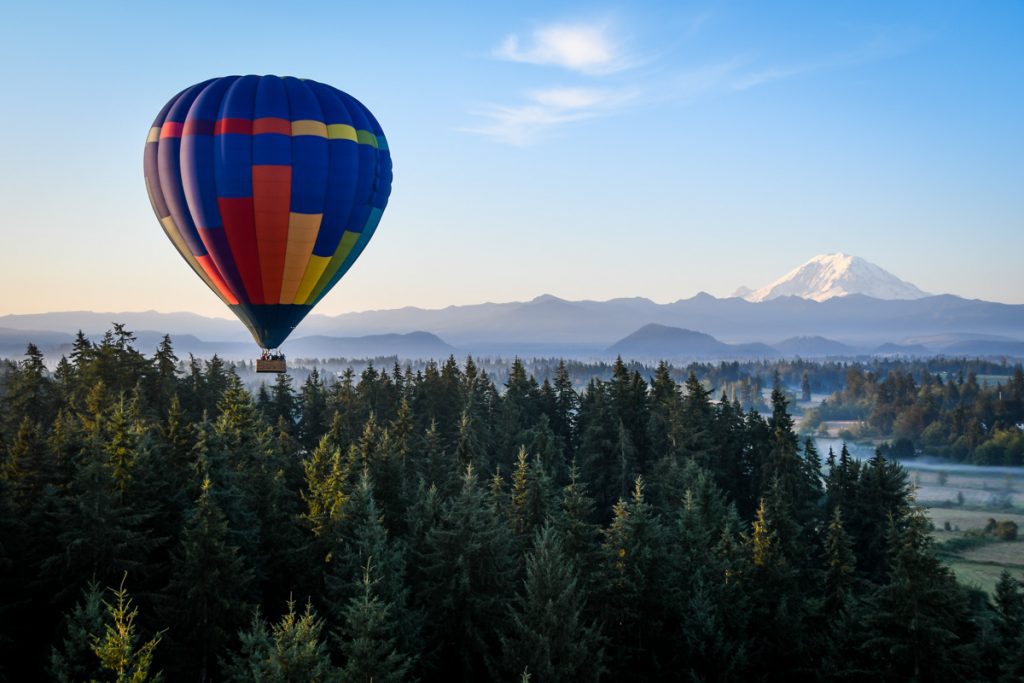 Seattle hot air balloon flight