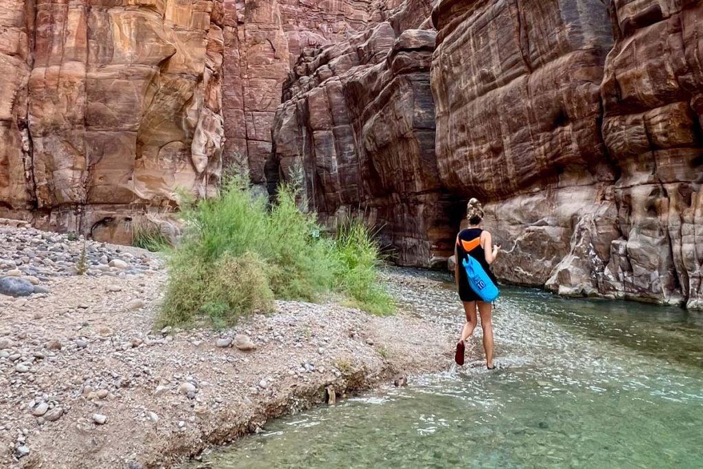 Wadi Mujib Canyon hike Jordan