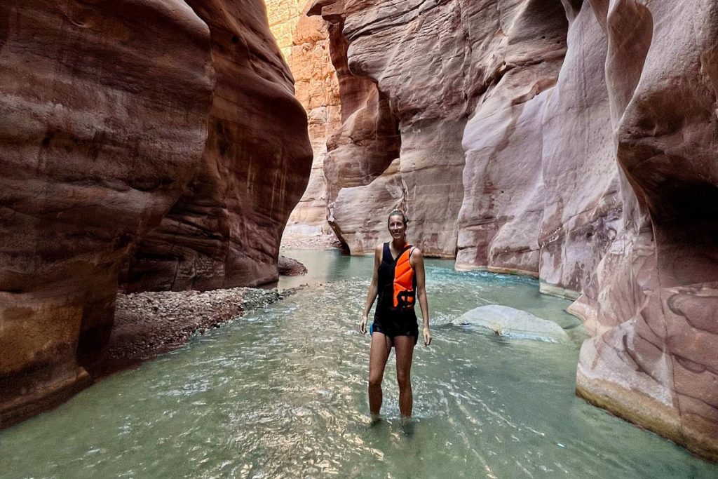 Wadi Mujib Canyon hike Jordan