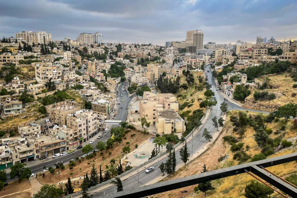 View of Amman Jordan from the rooftop