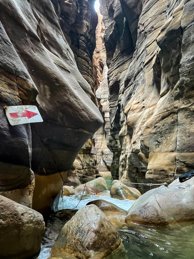 Wadi Mujib Canyon hike Jordan