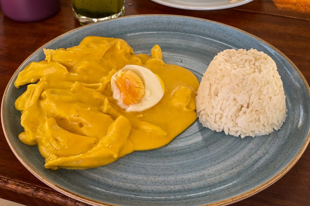 Peruvian food: Aji de Gallina