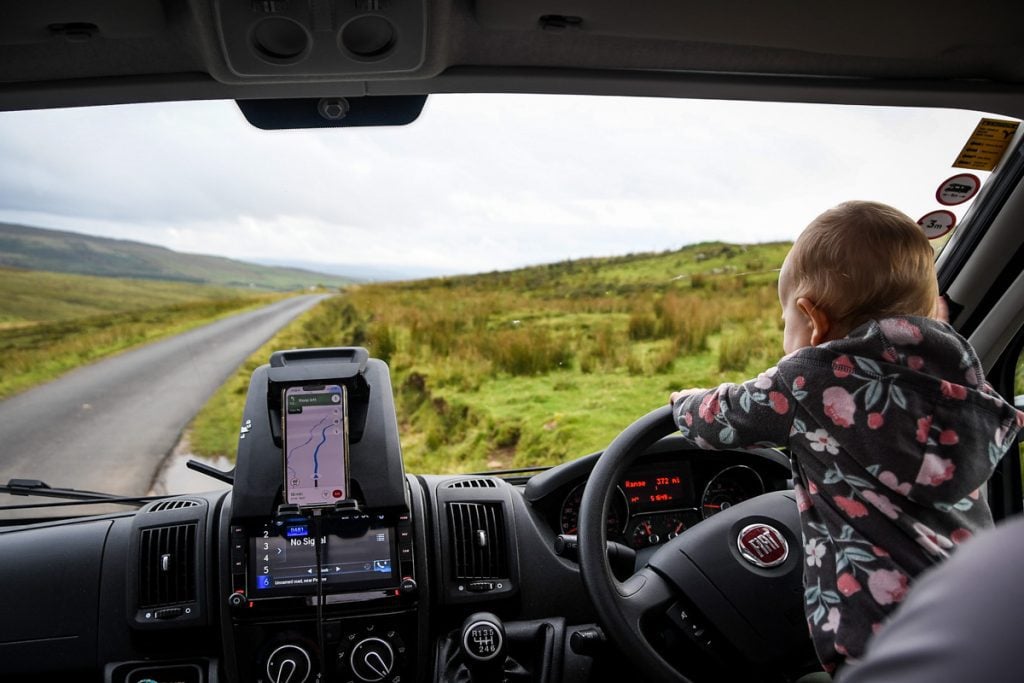 Campervan Hire Scotland Baby Driving