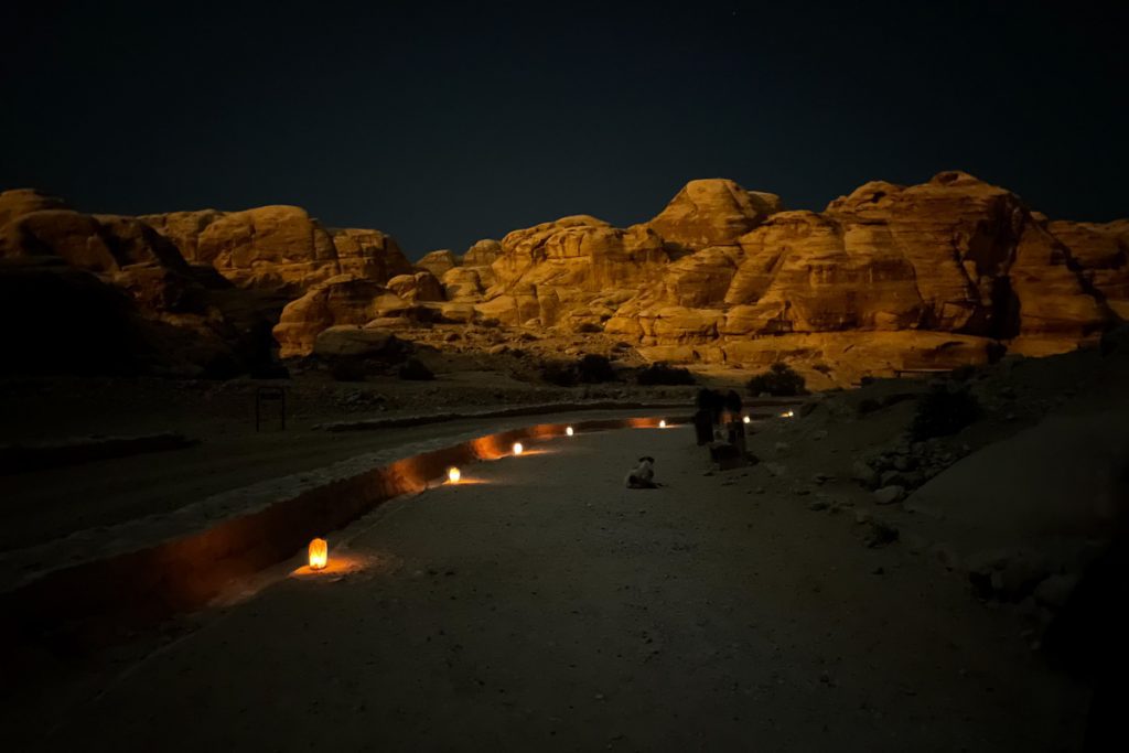 The Siq Trail Petra by Night Jordan