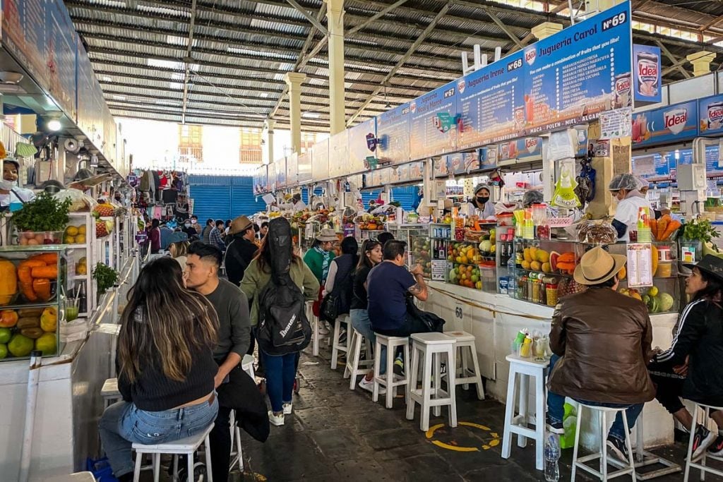 Peruvian food market