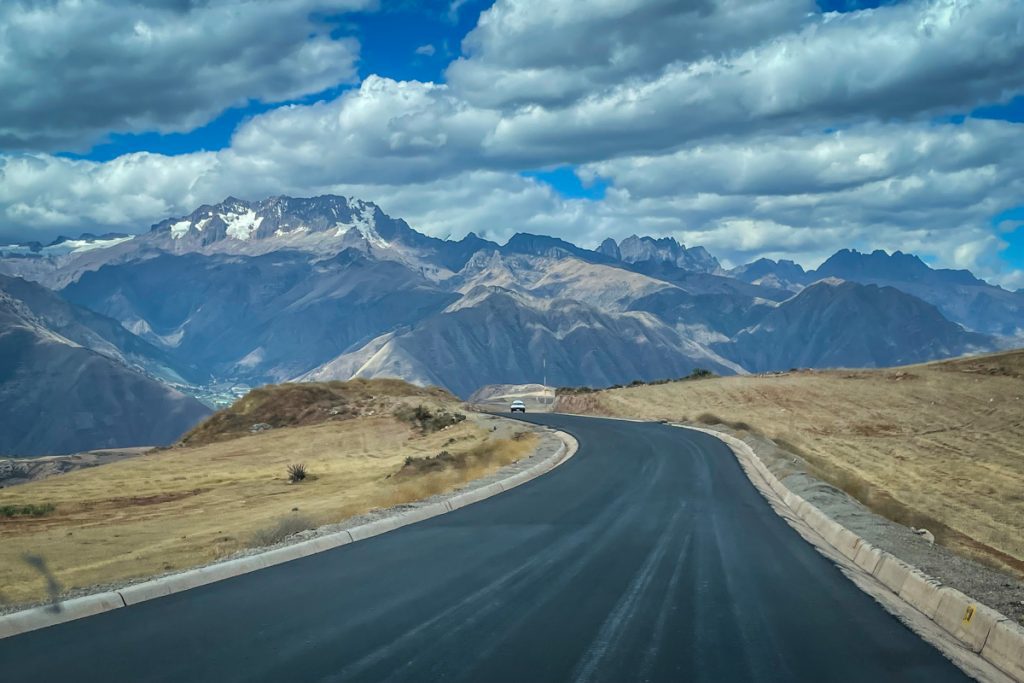 Driving through the Andes in Peru