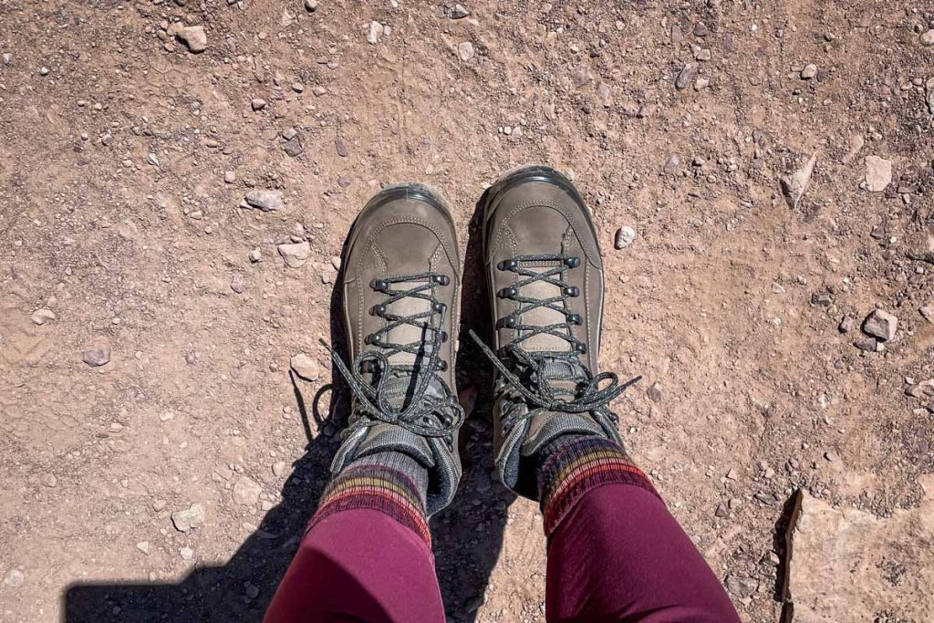 Hiking boots Rainbow Mountain Peru