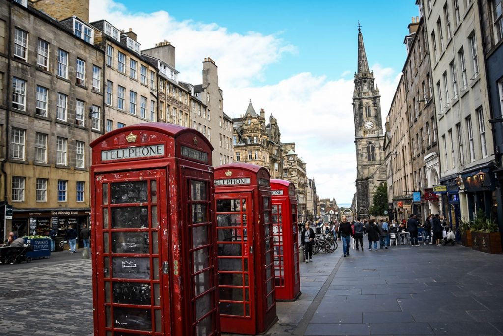 The Royal Mile Edinburgh city center