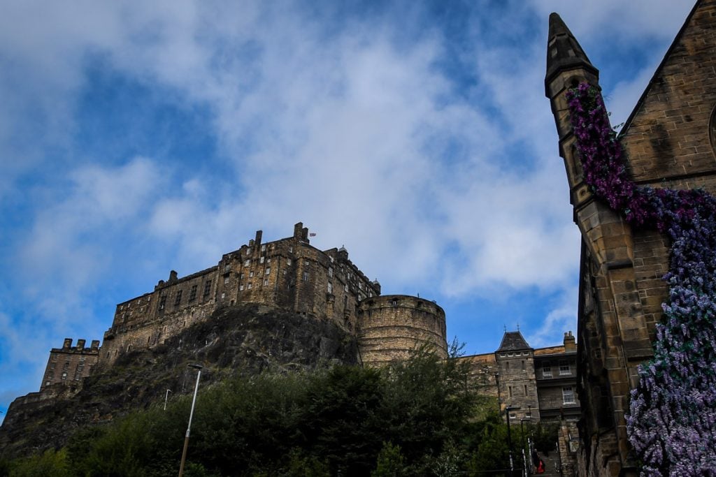 Edinburgh Castle from Grassmarket Scotland 2