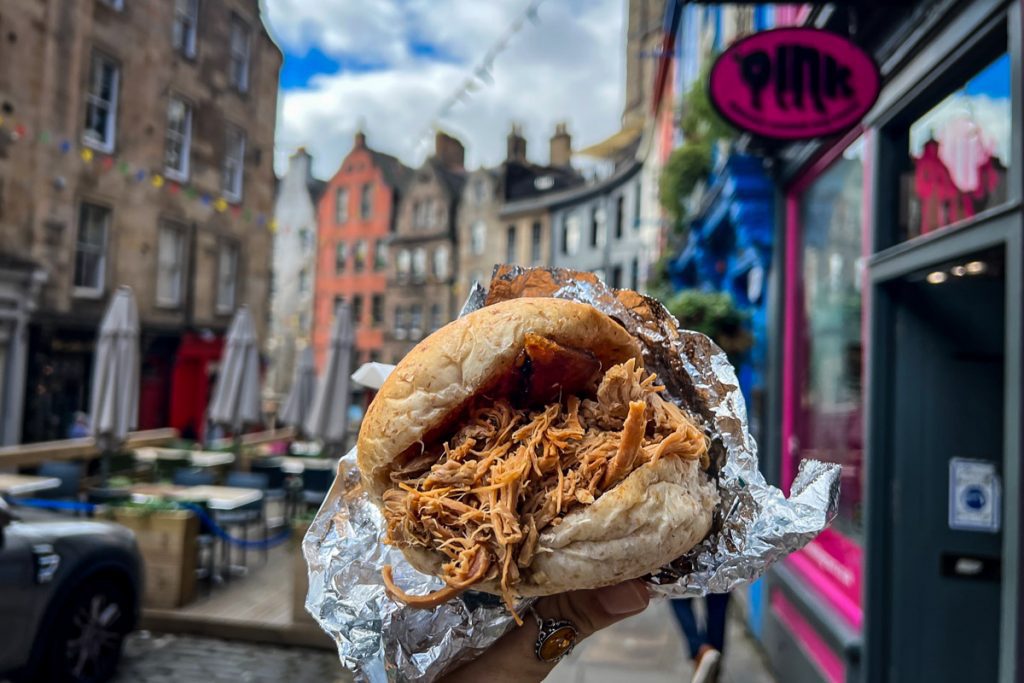 Oink food Victoria Street Edinburgh