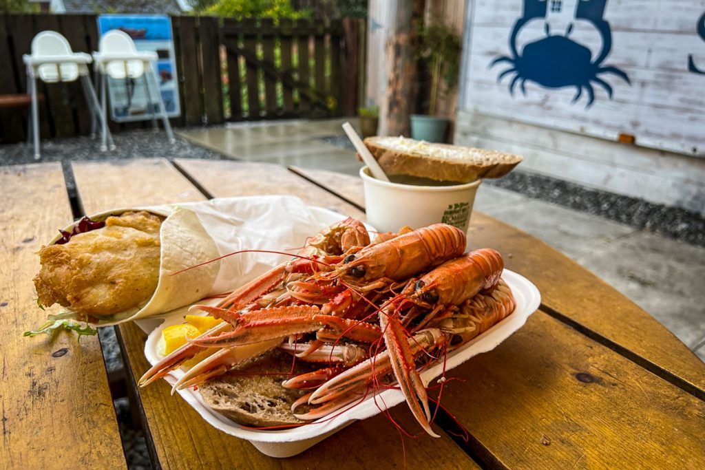 seafood in Isle of Skye Scotland