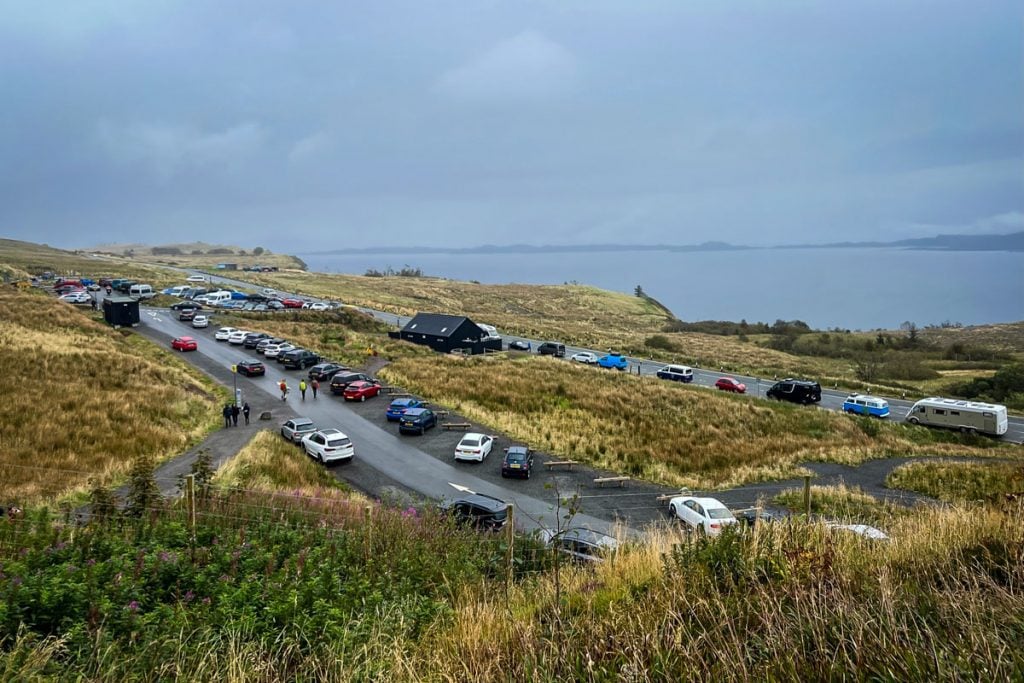 parking at Old Man of Storr trailhead