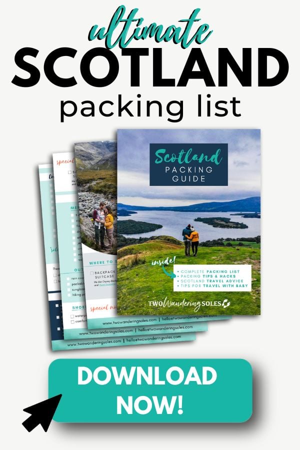 Scotland Packing List Mobile Banner