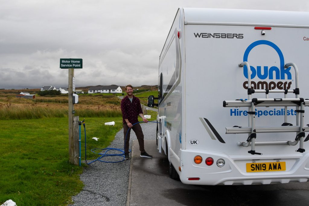 Scotland camping water fill stations