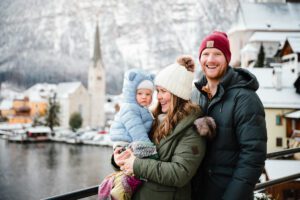 2022 Highlights Hallstatt Family Photo with a baby