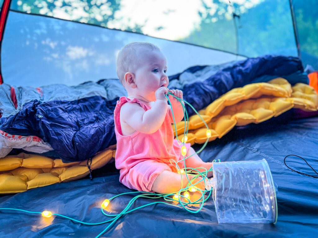 Backcountry camping with a baby