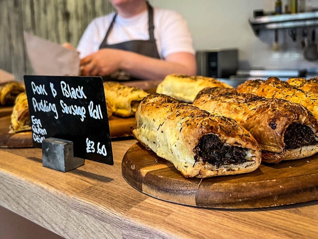 Scottish food | Black Pudding sausage roll