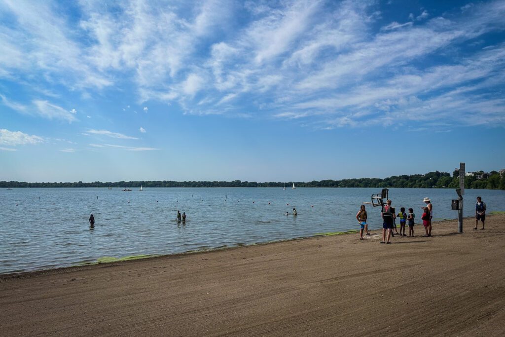 Bde Maka Ska beach Minneapolis