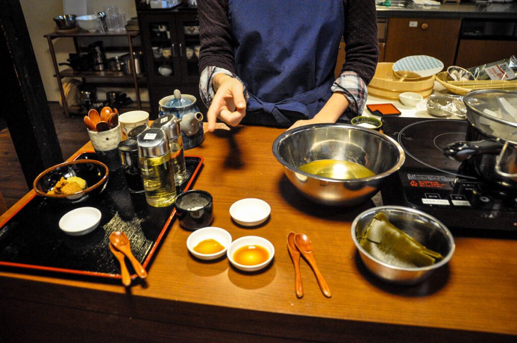 Japanese cooking class Kyoto Japan