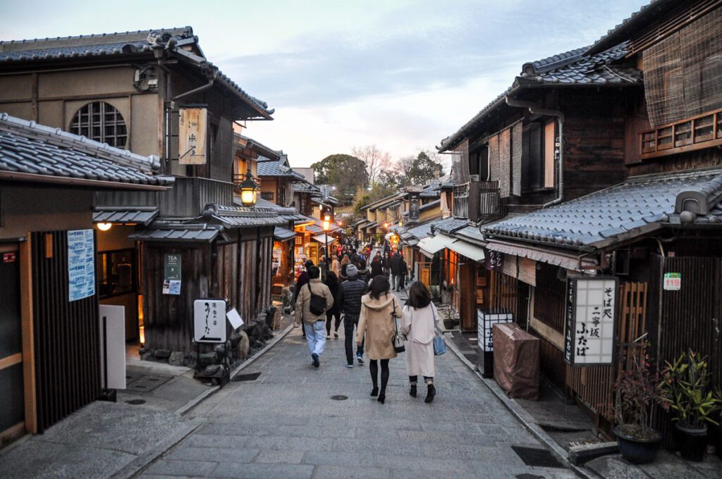 Higashiyama Historic District Kyoto Japan