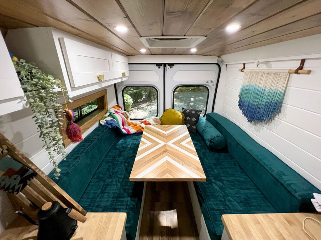 Campervan Appraisal Table in Van