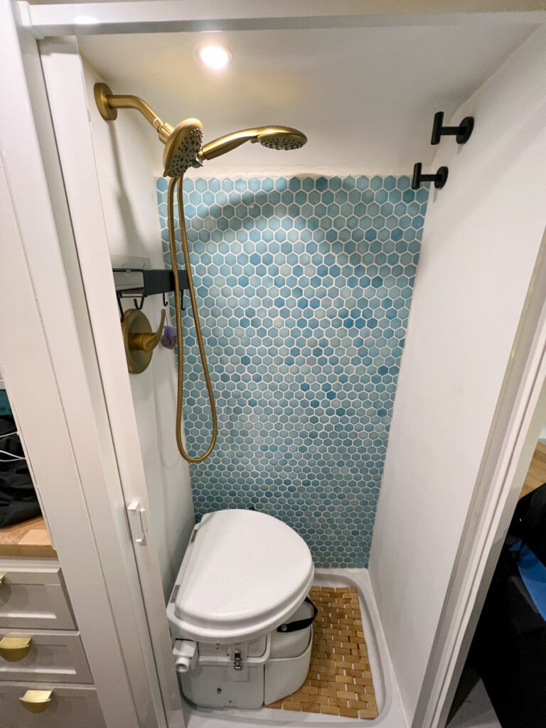 Campervan Appraisal Bathroom in Van