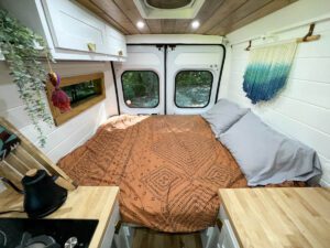 Campervan Appraisal Bed in Van