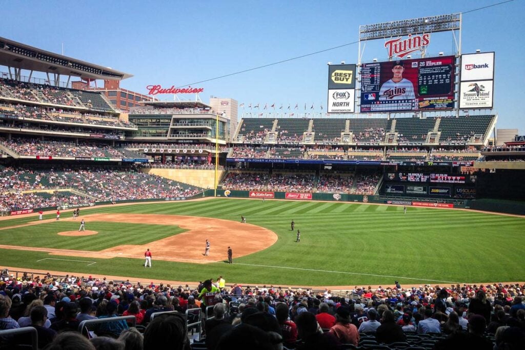 Twins game Target Field Minneapolis