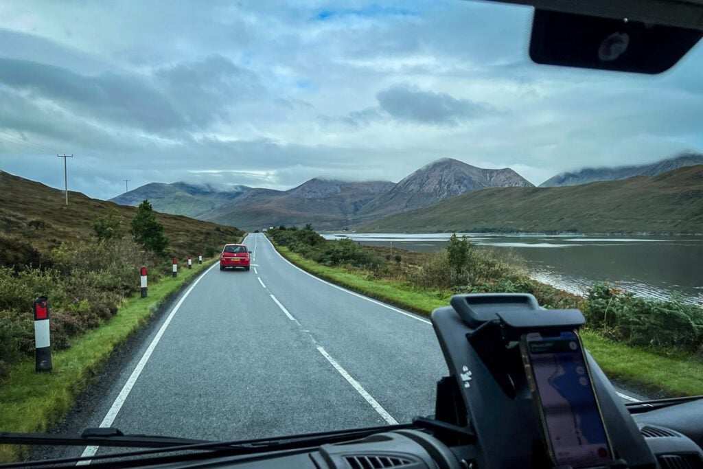 driving on Isle of Skye Scotland