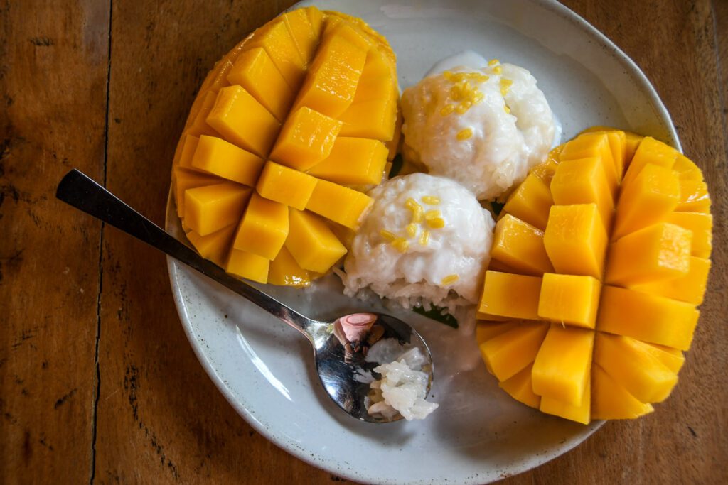 Mango sticky rice Thailand 