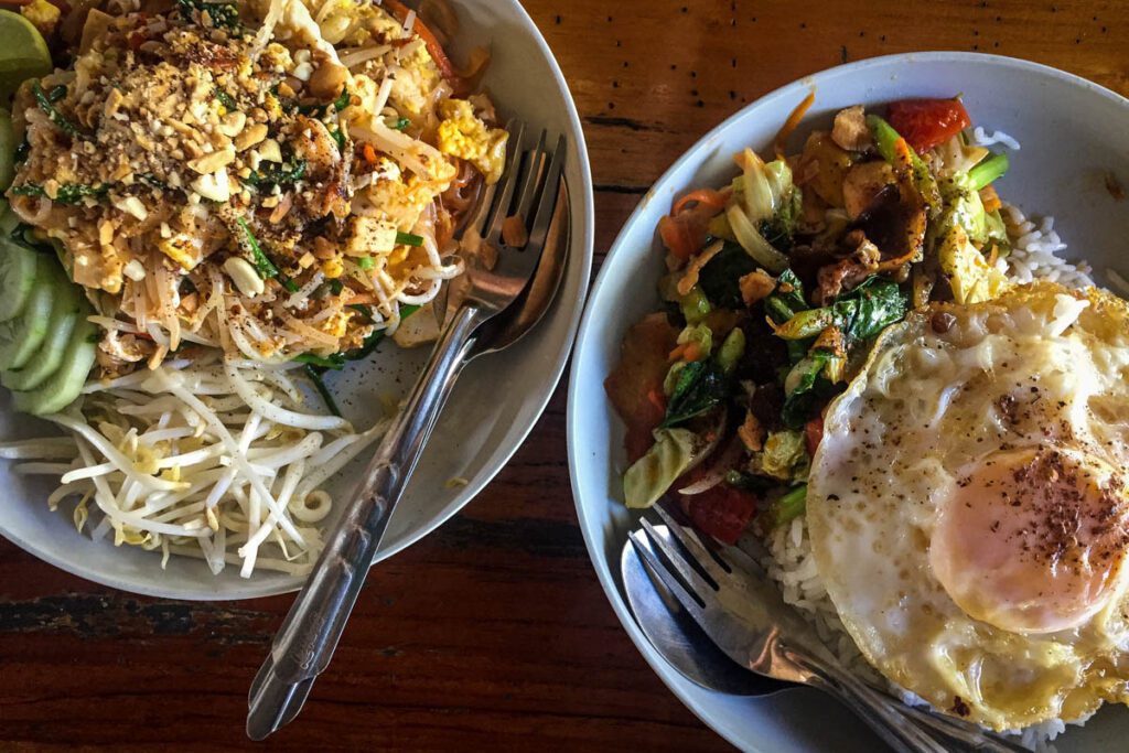 Pad Thai and Pad Krapow