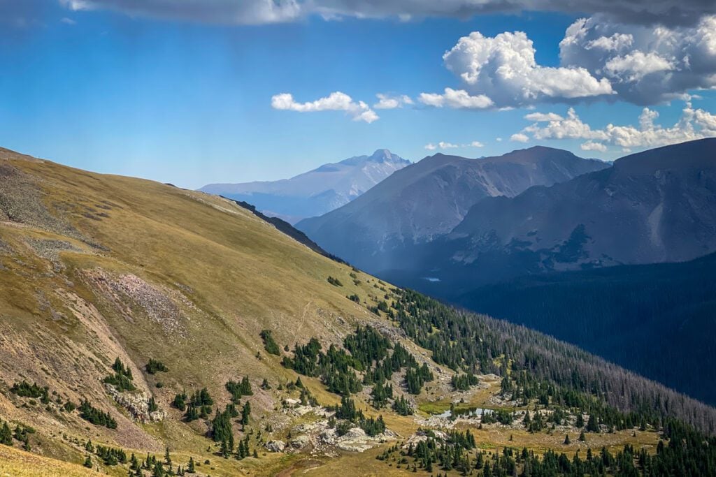 Afternoon Showers forming along Trail Ridge Road